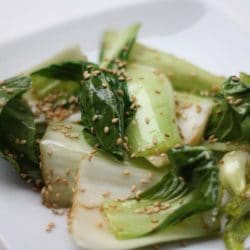 baby bok choy with sesame oil recipe