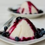 Panna Cotta with Blueberries