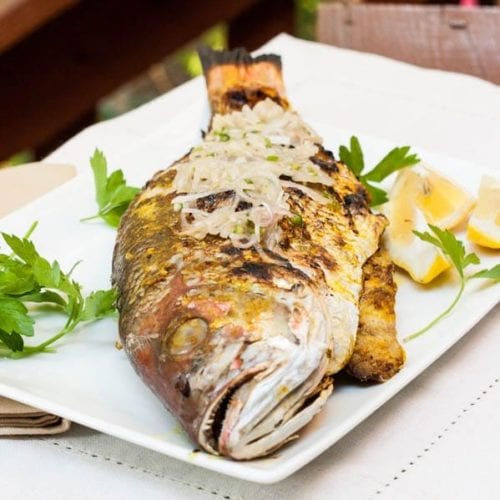 Broiled Whole Red Snapper Recipe - with Asian Chili Sauce