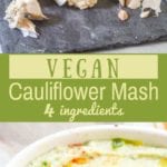 cauliflower mashed potatoes vegan style pin