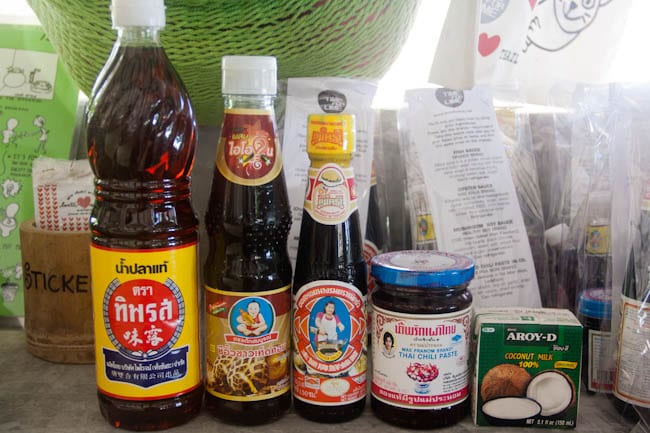 Thai sauce ingredients 