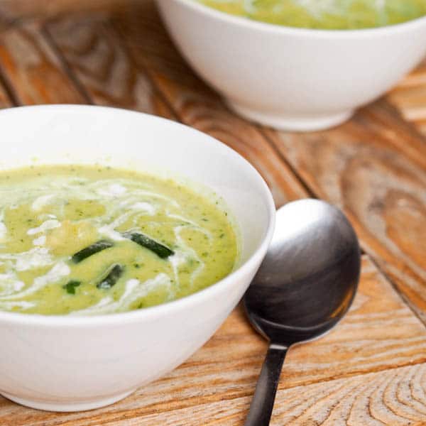 Creamy Vegan Zucchini Soup Recipe
