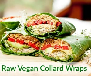 Raw Vegan Collard Wraps