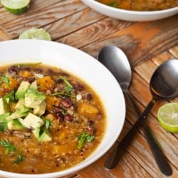 Quinoa Black Bean Pumpkin Soup Recipe