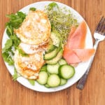 salmon and eggs breakfast