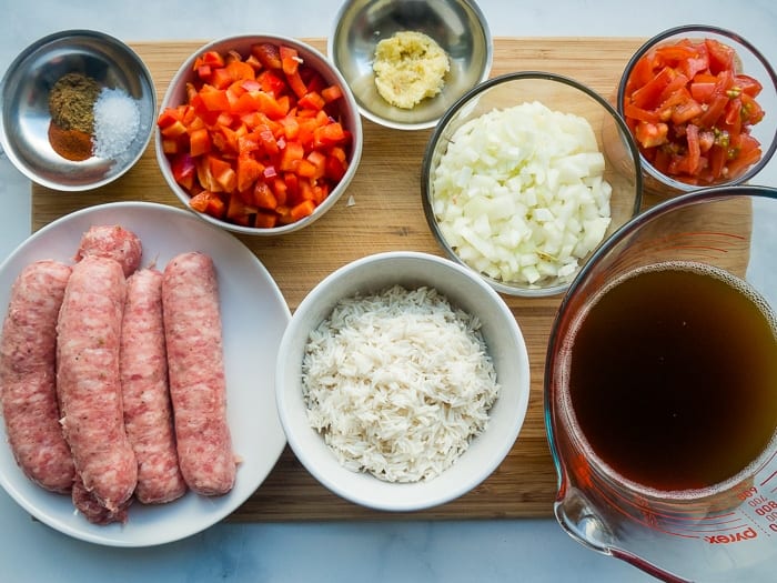 sausage rice ingredients