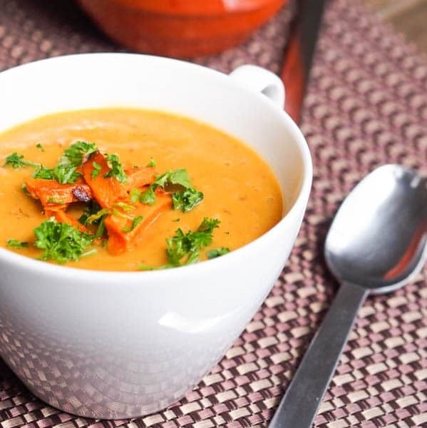 Carrot Parsnip Soup (Creamy, Gluten-free, Paleo-friendly and Whole30)