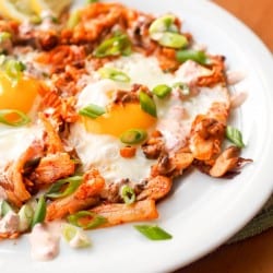 Kimchi Egg Skillet