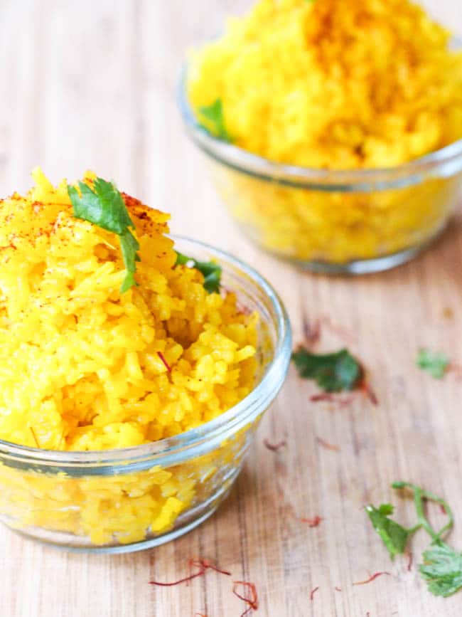 Vegan Saffron Rice Recipe