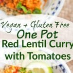 vegan lentil curry