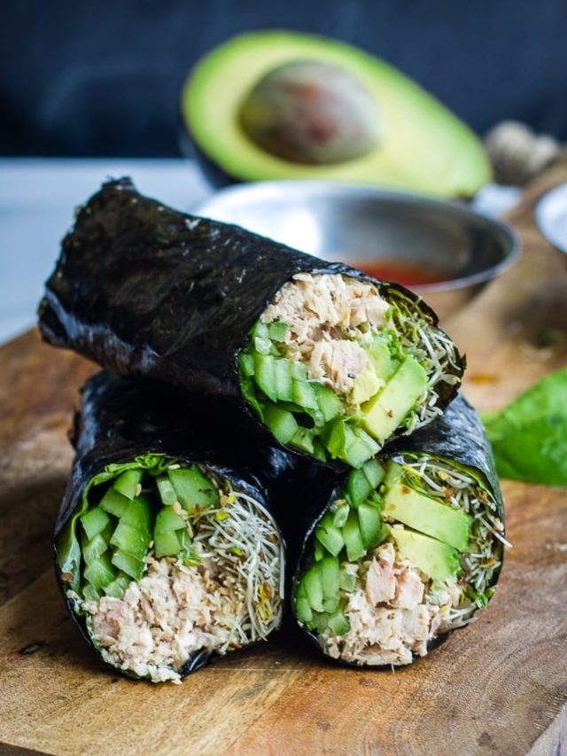 How to Make Nori Wraps with Paleo Tuna Salad {GF, DF, Paleo}