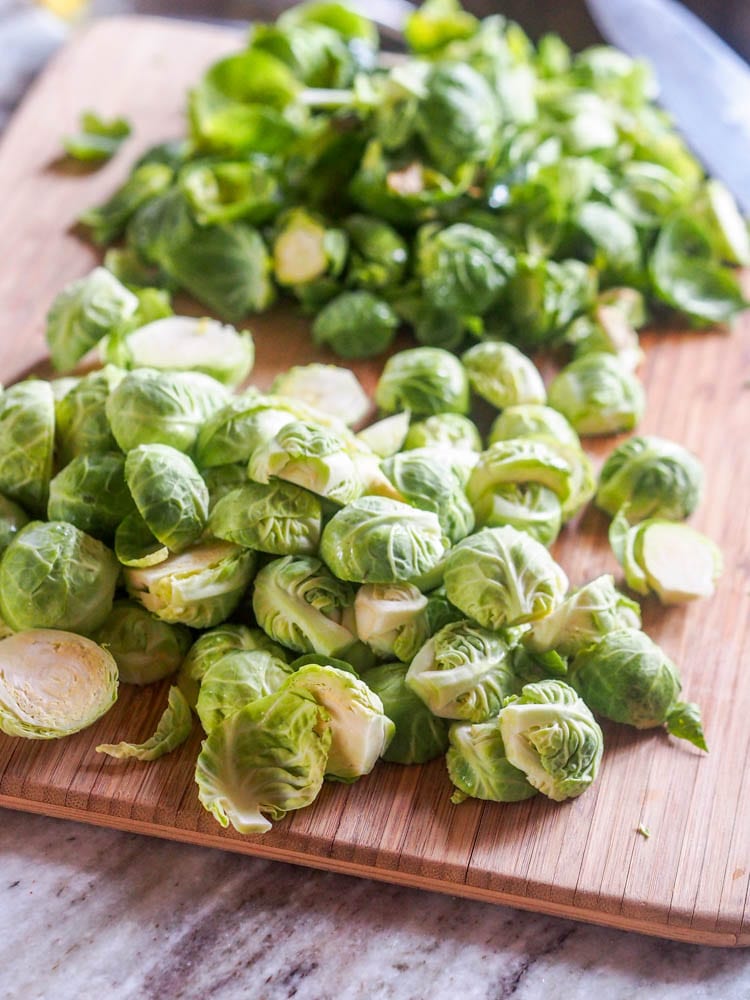 Chopped brussel sprouts