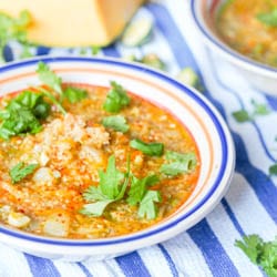 This 30 minute 8 ingredient vegan country squash quinoa soup is the ultimate comforting feel good soup. Filled with grated squash, zucchini and carrots, this makes for a healthy feel good meal.