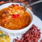 lentil rice soup