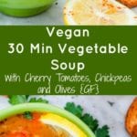 vegan vegetable soup pin