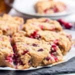 almond cake with cranberries