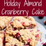 almond cake with cranberries pin