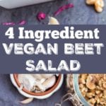 vegan beet salad pin
