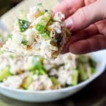 A super simple six ingredient tuna egg salad made with rice, capers, cucumbers and mayo. For when you want a high protein low fuss meal. Perfect as a salad or as a spread on bread or crackers. Gluten Free + Dairy Free.