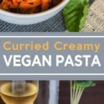 creamy vegan pasta pin