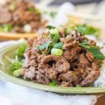 Pork Stir Fry made with only four key ingredients – pork tenderloin, garlic, tamari and oyster sauce is bound to be your new favorite 30 minute summer meal. Gluten-Free and Dairy-Free too.