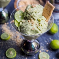 This frozen key lime yogurt treat makes for the perfect healthier dairy free snack or sweet treat. Minimal prep time with a short list of ingredients and that sharp key lime flavor!