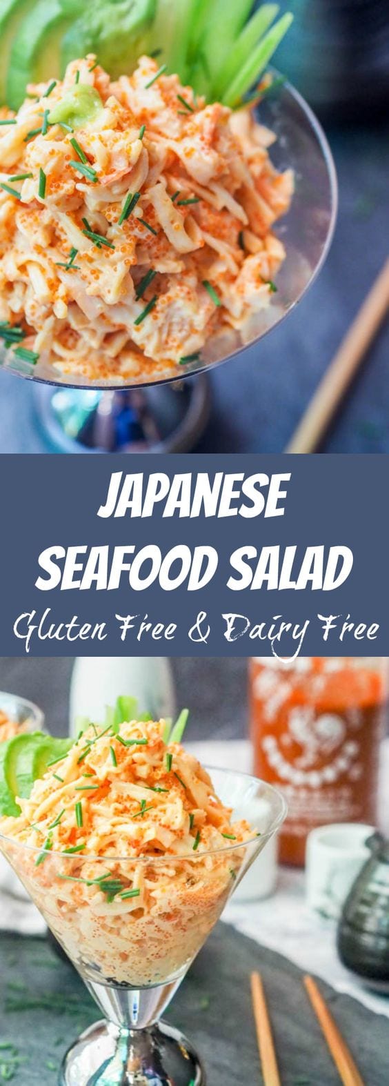 Seafood Salad with Asian Flavors with Crab and Shrimp