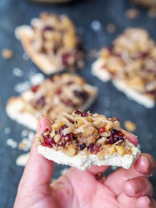 taking a bite out of cranberry shortbread bars