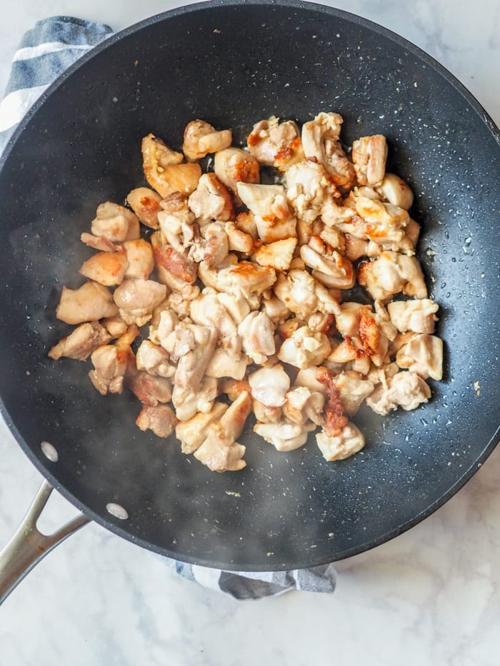 chicken cooked in the wok