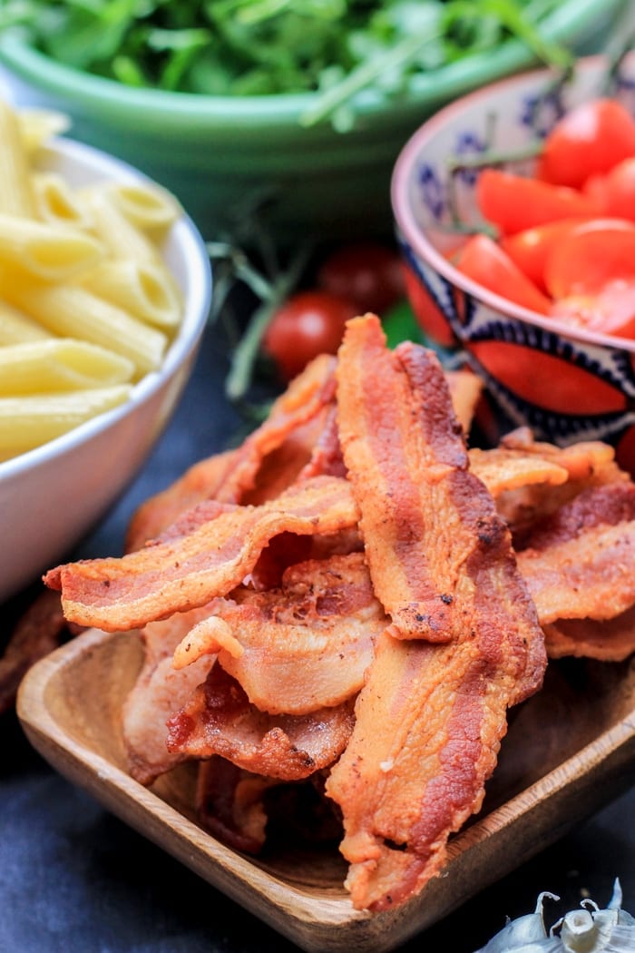 BLT pasta salad bacon