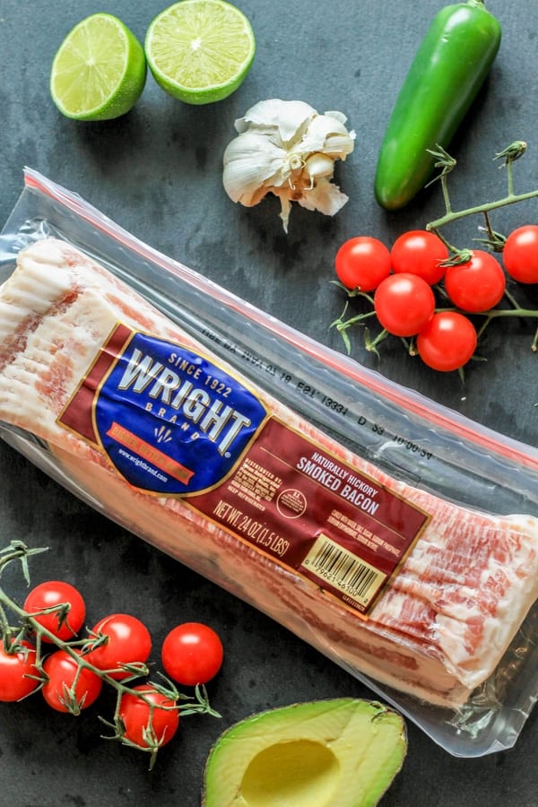 Wright Brand Bacon with ingredients