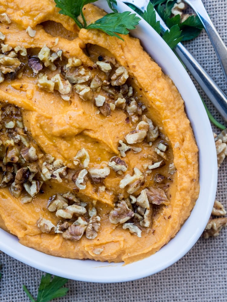 Whipped Sweet Potatoes Recipe with Walnuts