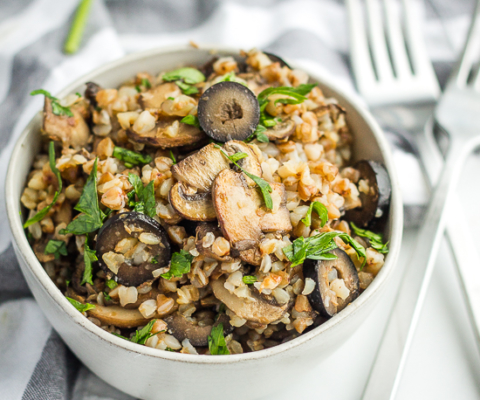 Pesto Quinoa with Walnuts Avocado Kale & Zucchini {GF, Vegan}